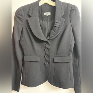 La Perla Vintage Black Wool Romantic Blazer 42 Italy